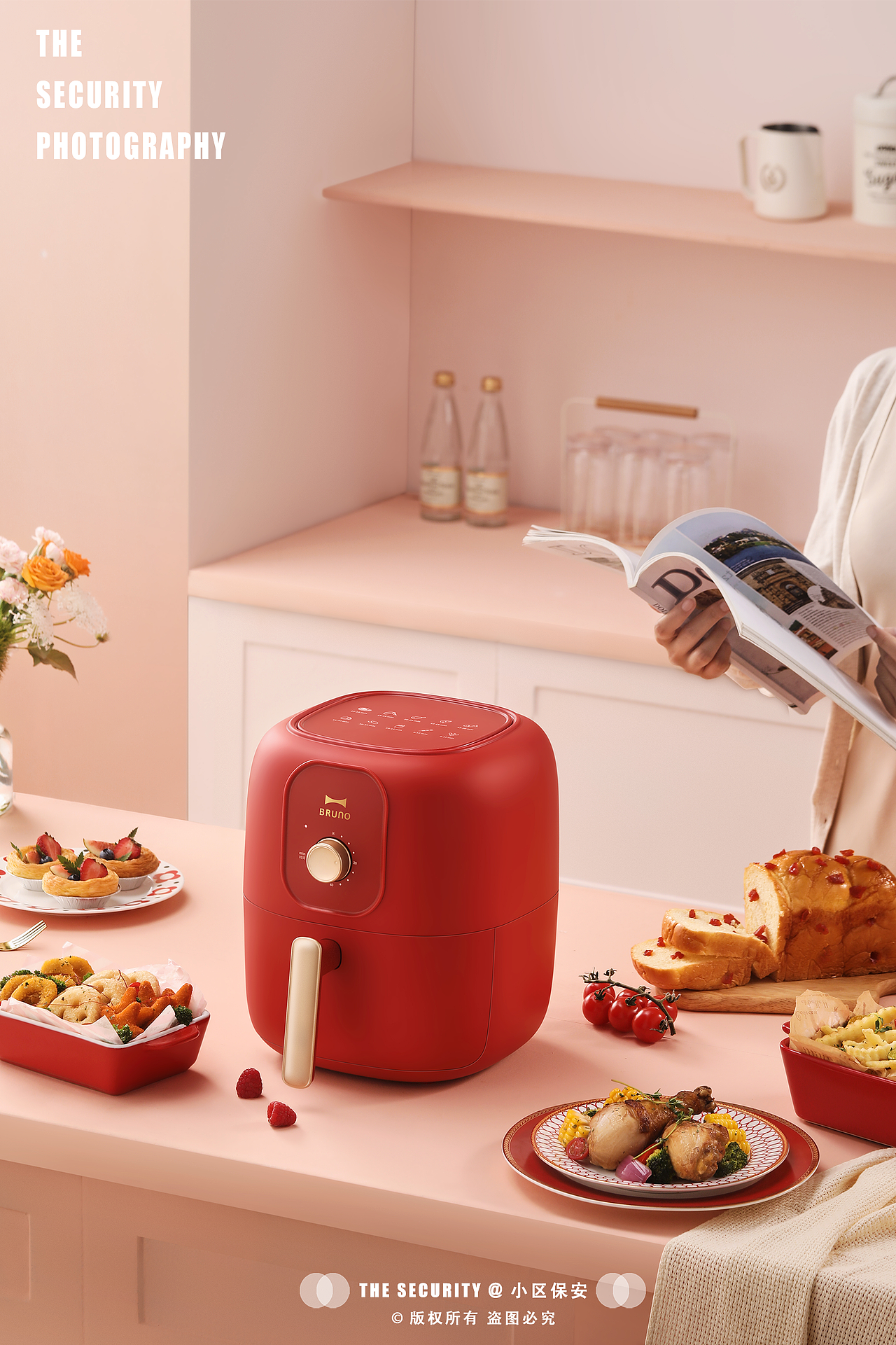 BRUNO空气炸锅平面拍摄 丨 解锁悸动美食