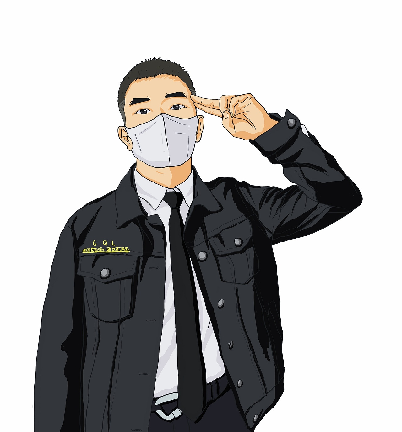 手绘头像插画（图ZMzM0OTM4NjA4） - 创作习作 - 站酷设计师弋阿龙原创素材 - 站酷ZCOOL