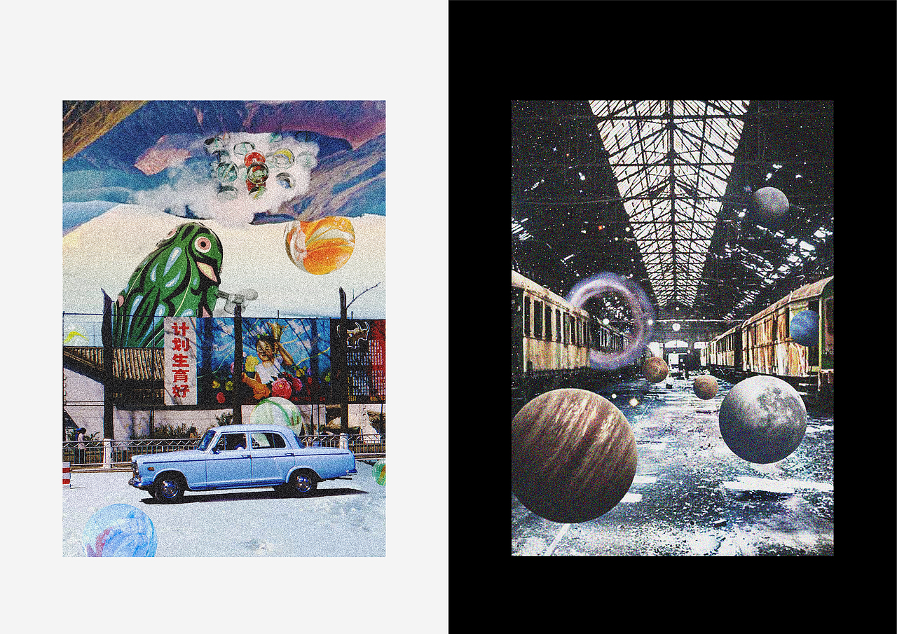 「拼贴艺术」：祭奠在疫情中死去的时间（图ZMzI3MTQxNTA0） - 海报 - 站酷设计师卡在了奇怪的地方原创素材 - 站酷ZCOOL