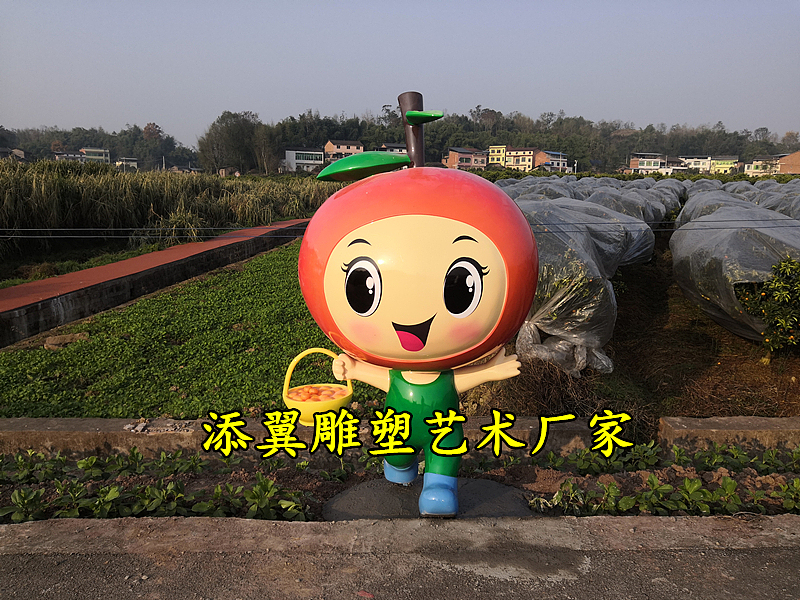 这个夏天玻璃钢橙子雕塑水果座椅摆件坠入果园景观美陈