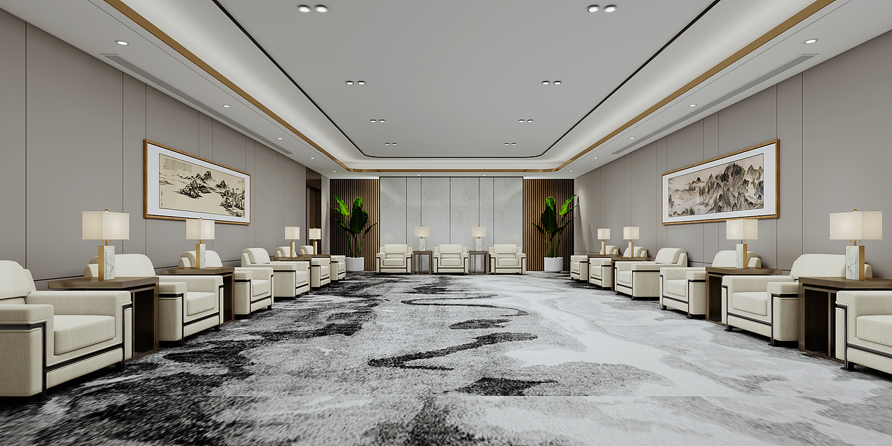 办公楼一整套效果图案例分享