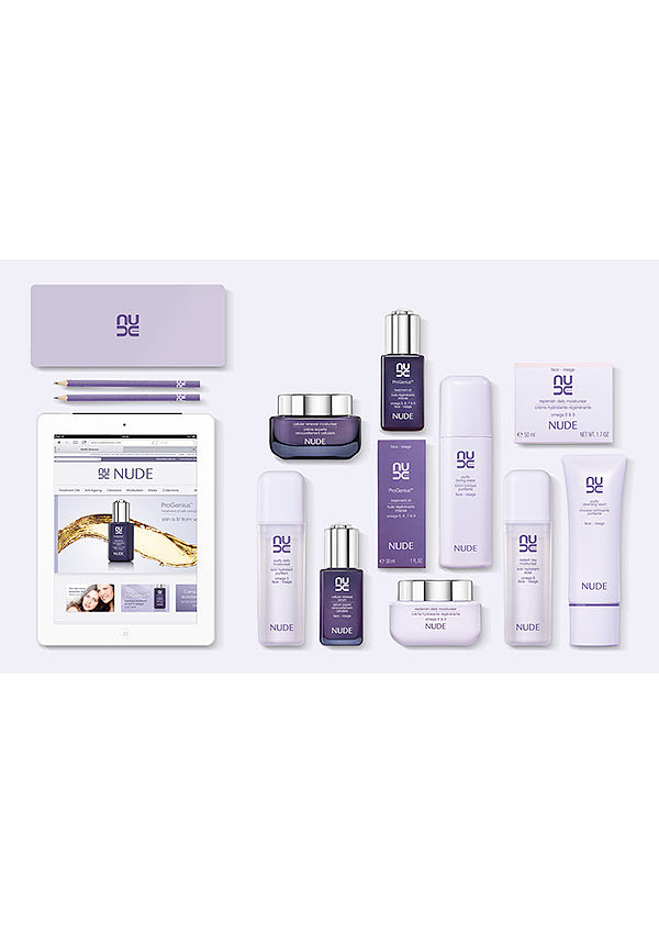 化妆品包装和VI设计|NUDE SKINCARE|法国设计