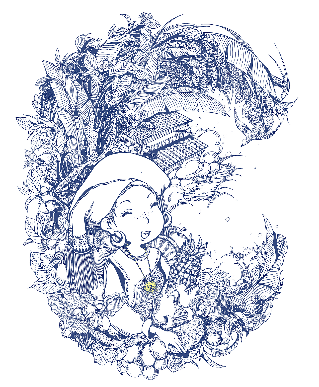 布朗少女（图ZMzQ4NzAzNTcy） - 商业插画 - 站酷设计师番茄小山猪原创素材 - 站酷ZCOOL