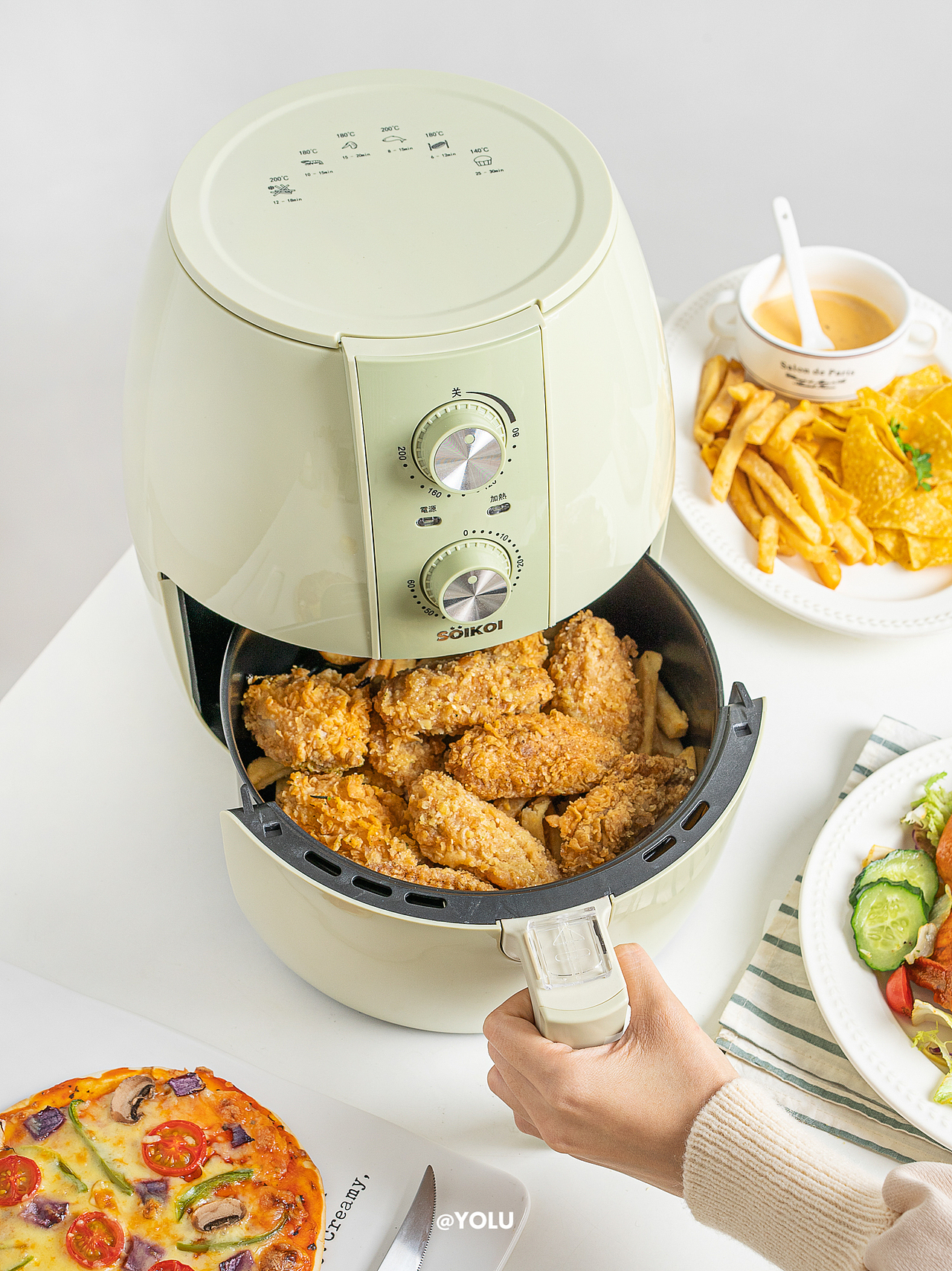 司崎库X小家电系列拍摄 爱了这抹绿