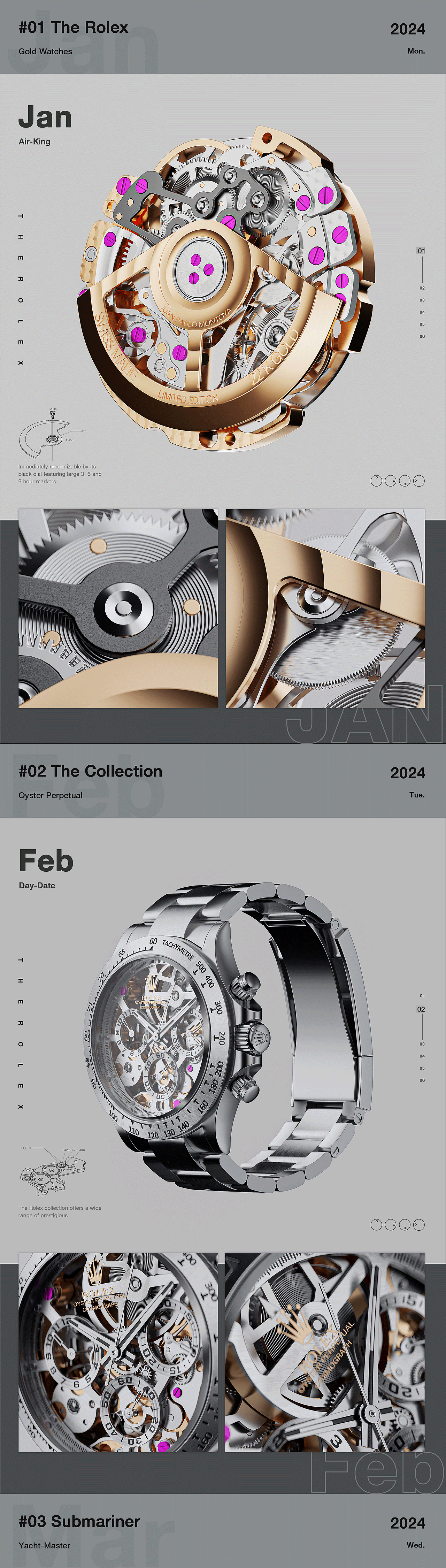 劳力士——金属质感手表渲染 The Rolex（图ZMzU5NzQ5Mjcy） - 产品 - 站酷设计师飛花似夢原创素材 - 站酷ZCOOL