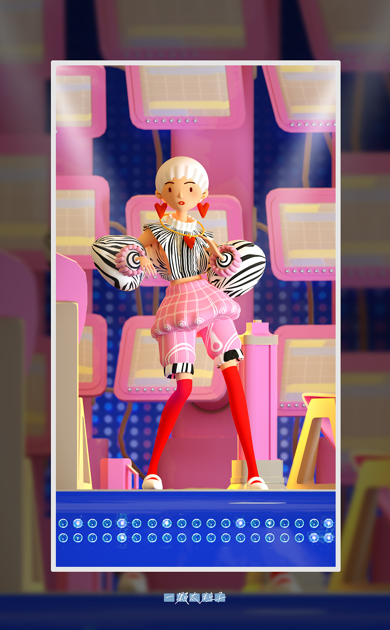 【C4D时装插画】3D人物制作过程分享（图ZMzAxMDcyOTEy） - 人物/生物 - 站酷设计师一颗太粒子原创素材 - 站酷ZCOOL