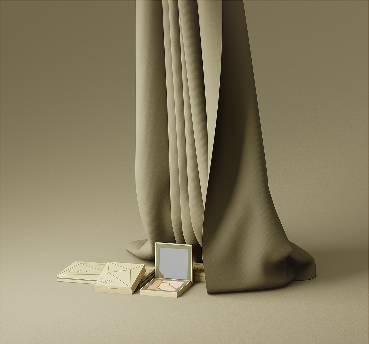 LIZU | 美妆系列设计 | 渲染（图ZMzExNjExNTY4） - 包装 - 站酷设计师画船听y眠原创素材 - 站酷ZCOOL