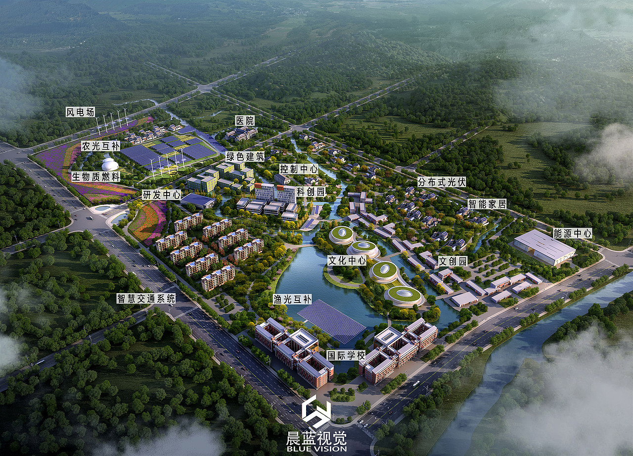 光伏效果图（图ZMzA2MjE4MTUy） - 场景 - 站酷设计师晨蓝视觉原创素材 - 站酷ZCOOL