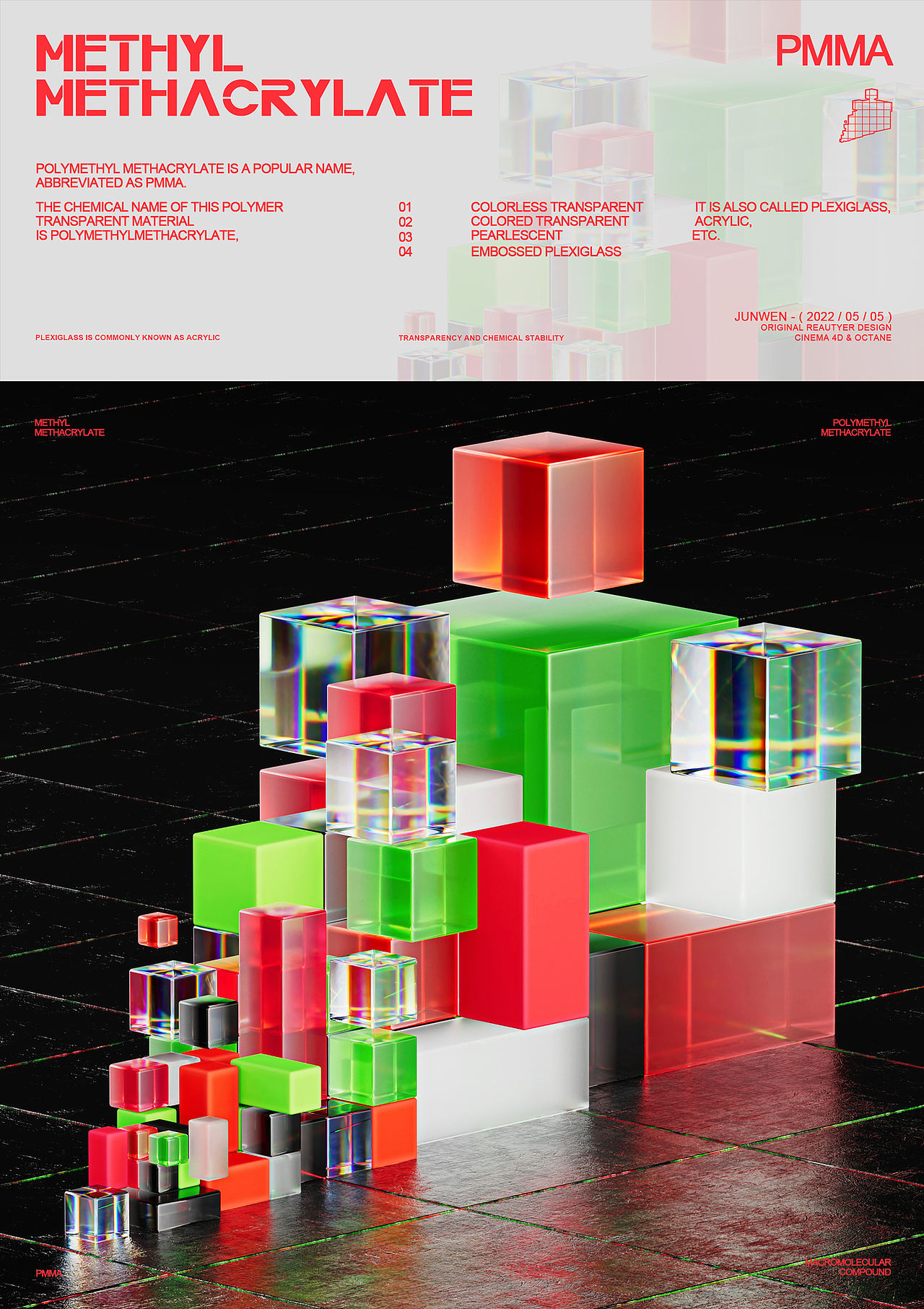 Methyl Methacrylate 有机玻璃（图ZMzA4NTEwNDE2） - 其他三维 - 站酷设计师Ju_nwEn原创素材 - 站酷ZCOOL