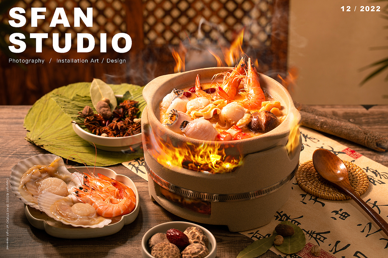 粥皇砂锅粥外卖拍摄