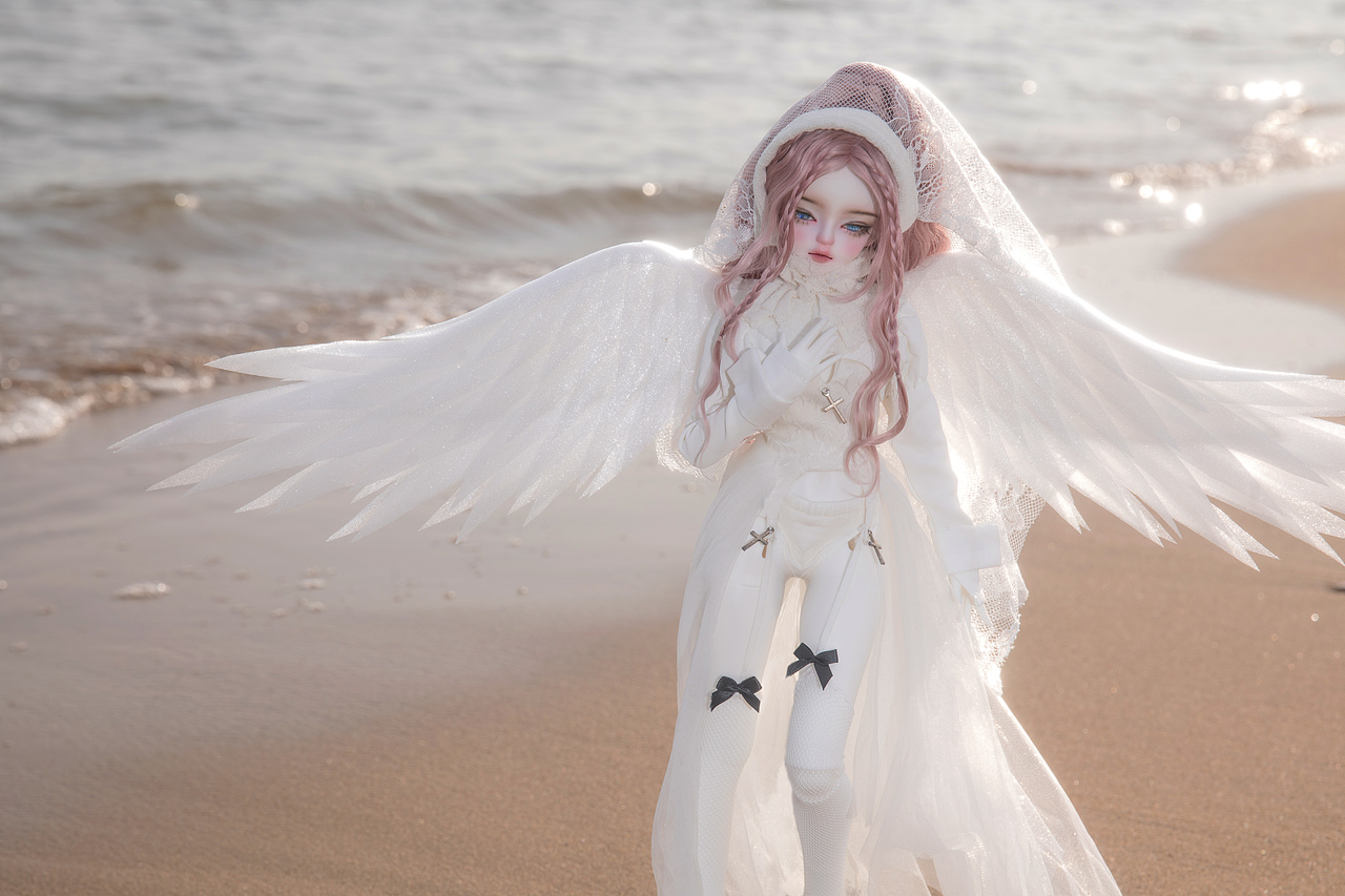我看见天使沿着海汐向我告别. | bjd摄影