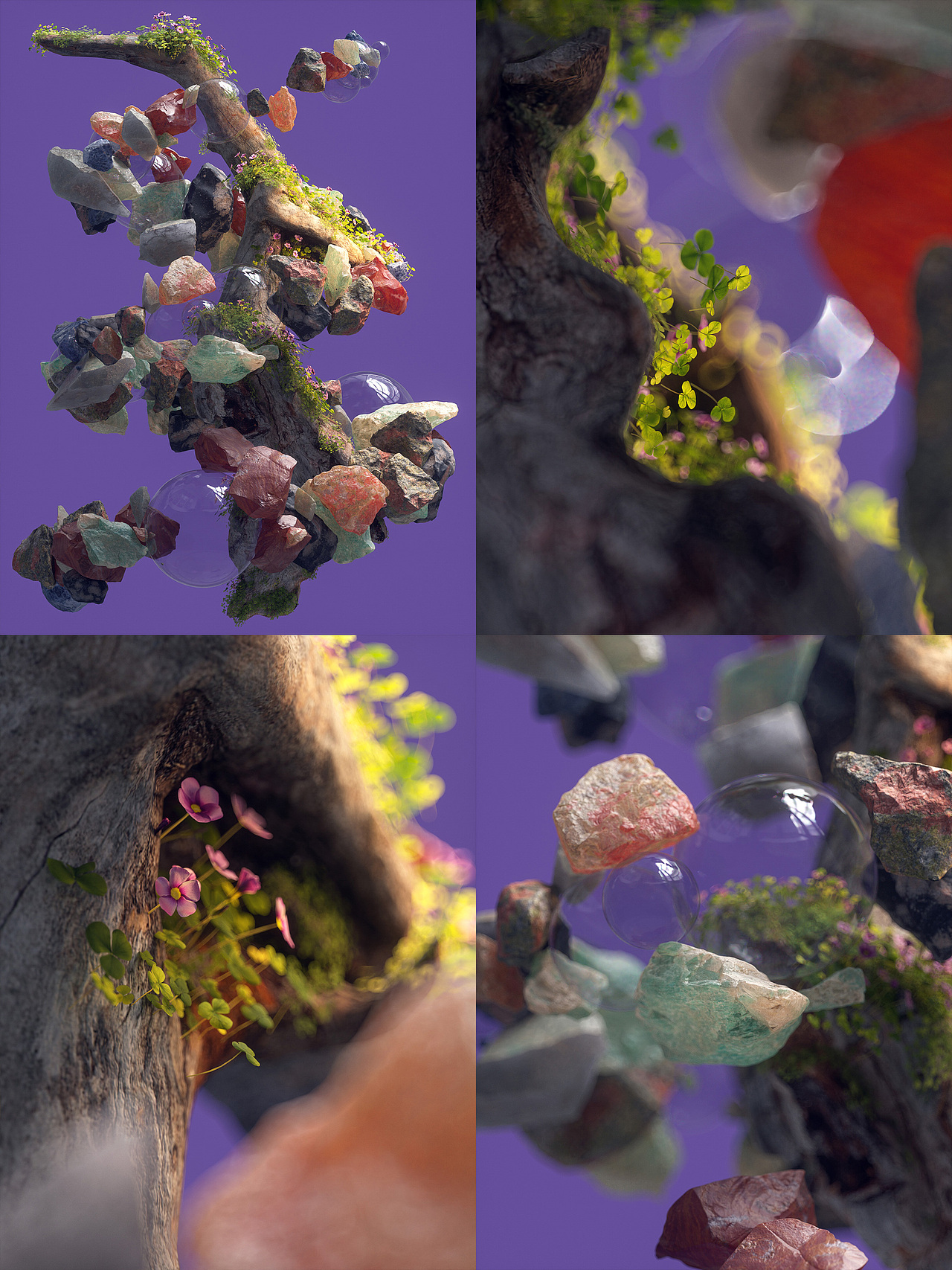 枯木开花场景练习