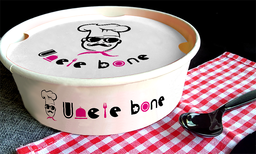 2018.3大叔炸排骨LOGO设计餐饮美食人物厨师商业插画