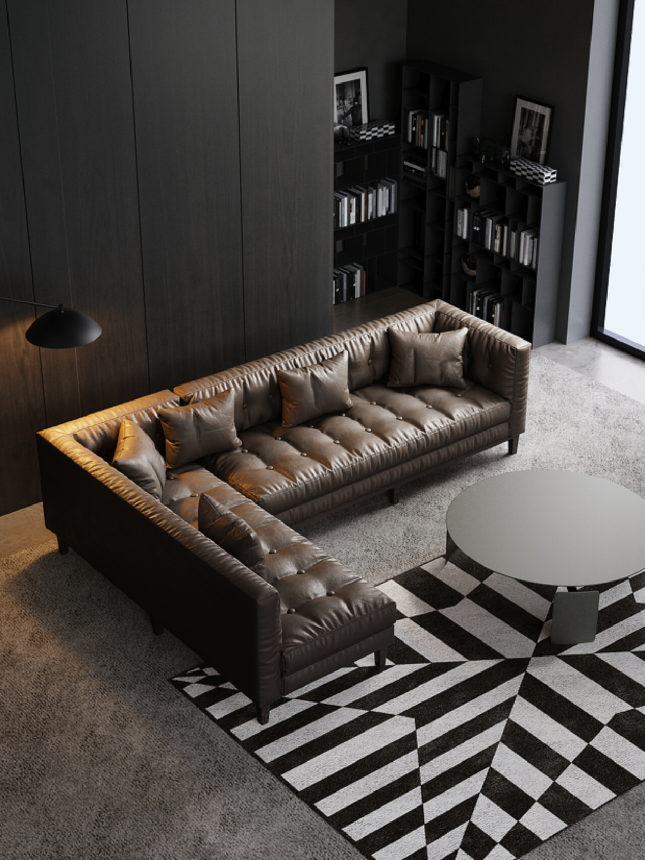美式混搭沙发茶几复式客厅楼梯装修效果图-房天下装修效果图