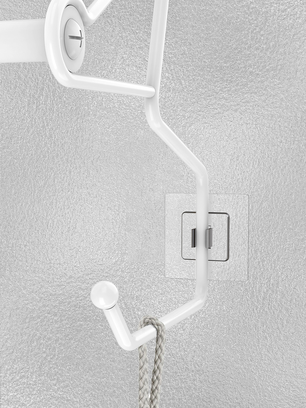 伸缩门后毛巾架