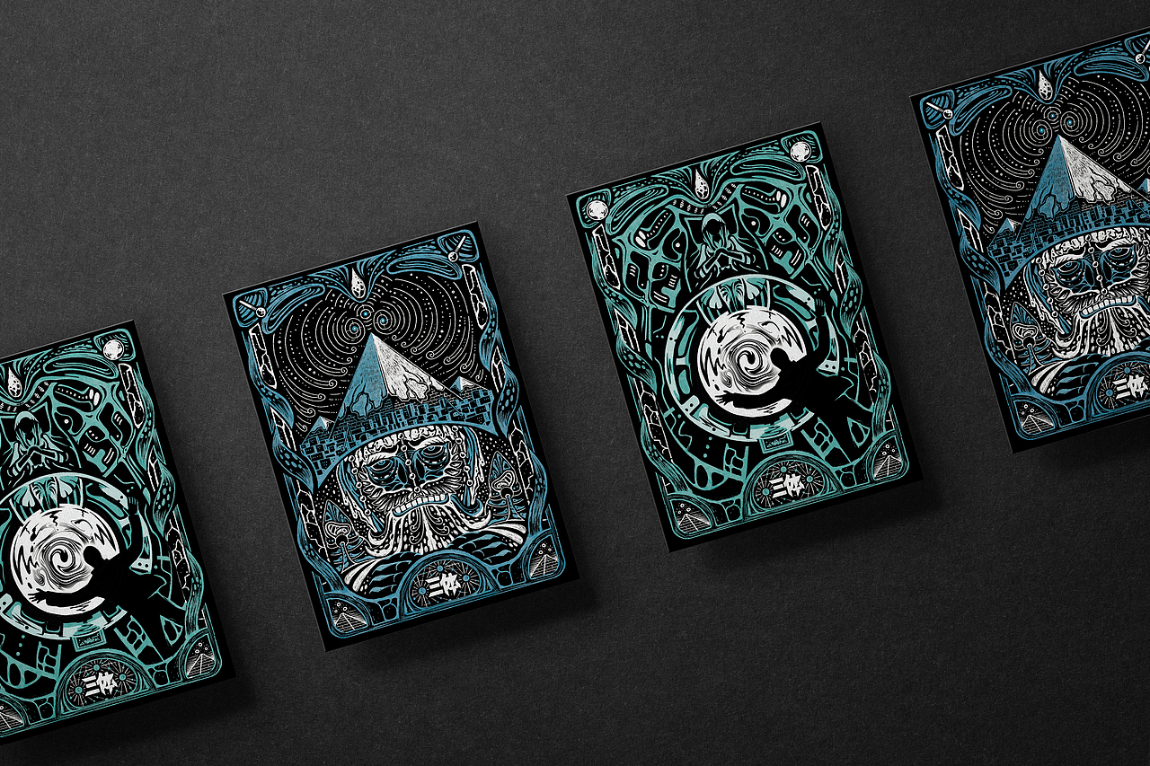 《三体立体书》纪念卡牌插画设计