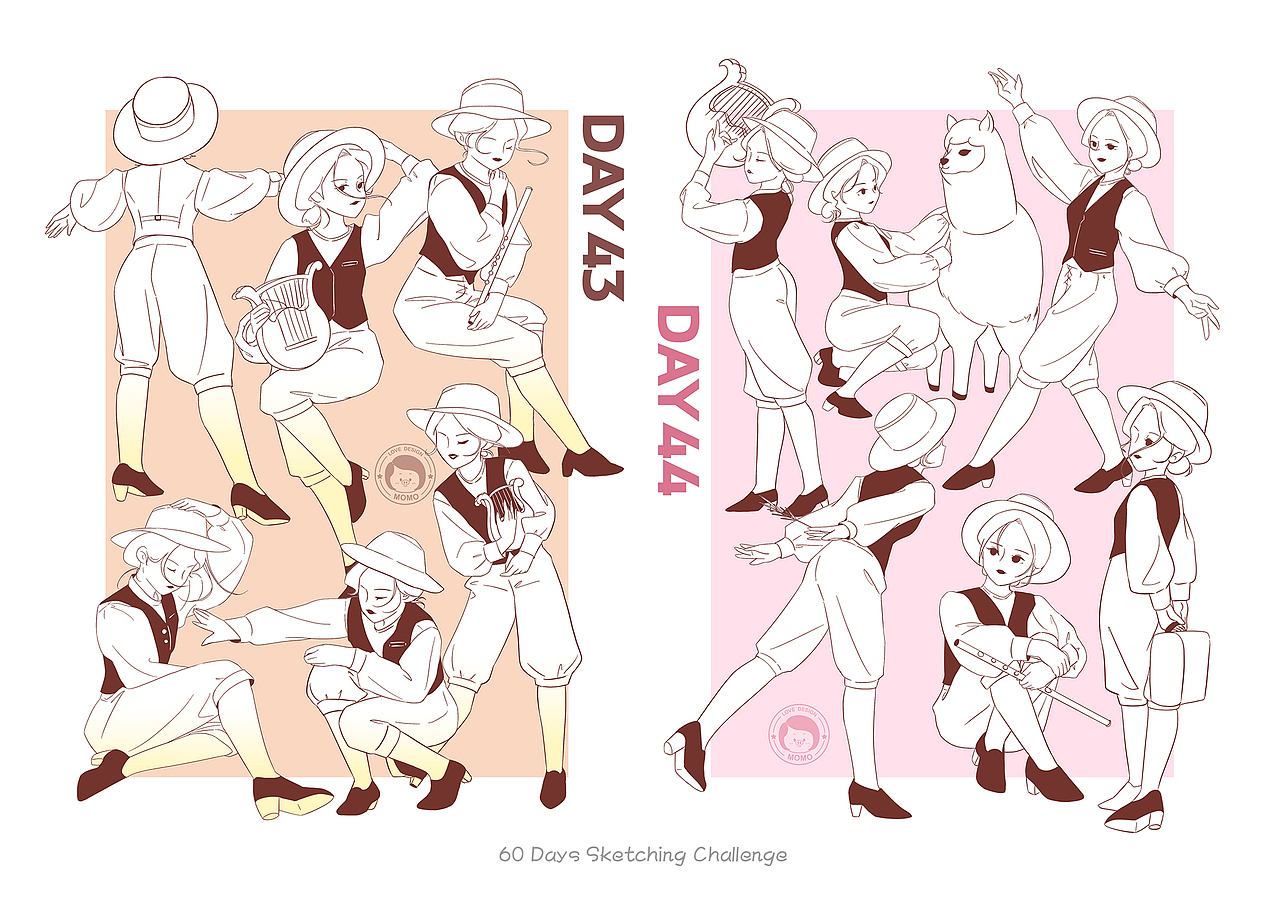 速写60天挑战总结-享受画画的过程（图ZMzM4OTQxMTQw） - 创作习作 - 站酷设计师莫莫n_n原创素材 - 站酷ZCOOL