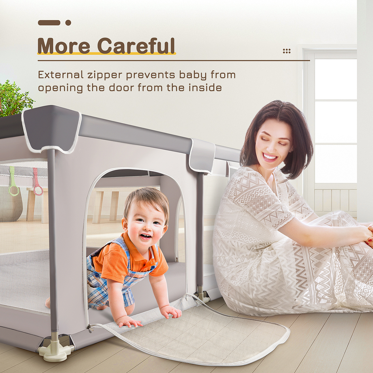 婴儿围栏亚马逊主副图A+