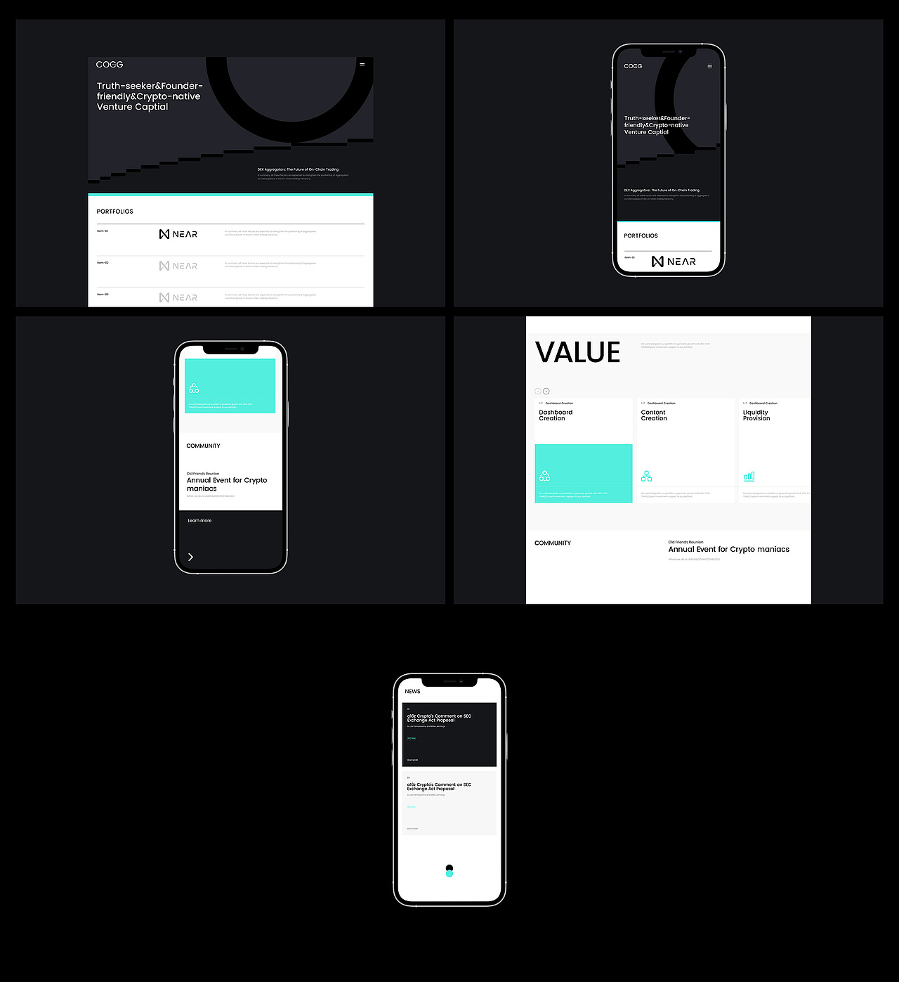 COCG海外战略投资独立站官网视觉