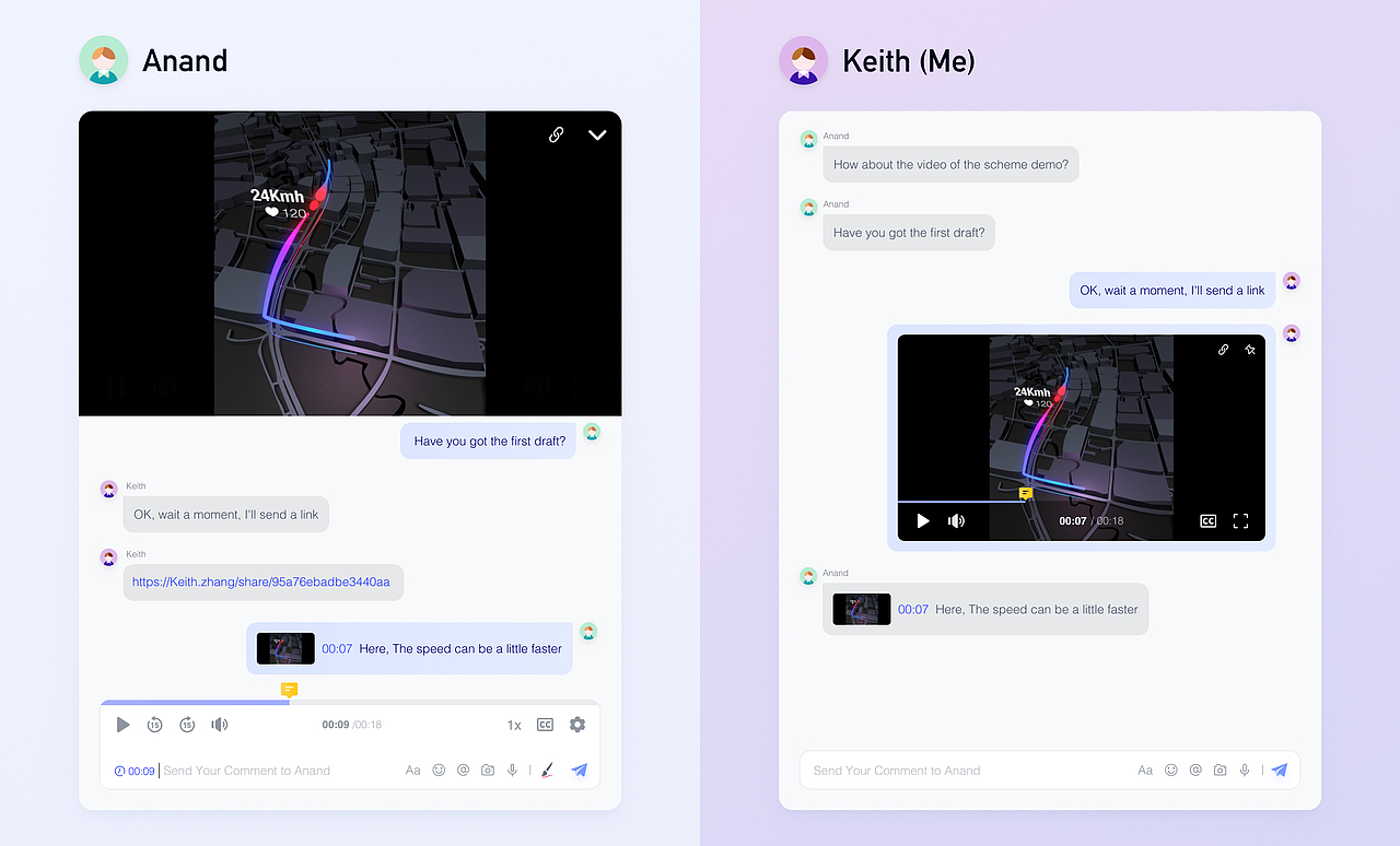 概念设计：像聊天一样进行视频协作互动（图ZMzI4NTYwODIw） - 交互/UE - 站酷设计师Kebot原创素材 - 站酷ZCOOL
