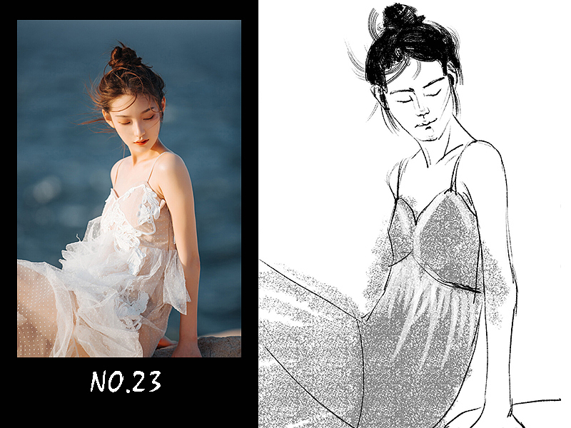 30天速写打卡-23（图ZMzE0ODM3MDc2） - 绘画 - 站酷设计师weiting喂停原创素材 - 站酷ZCOOL
