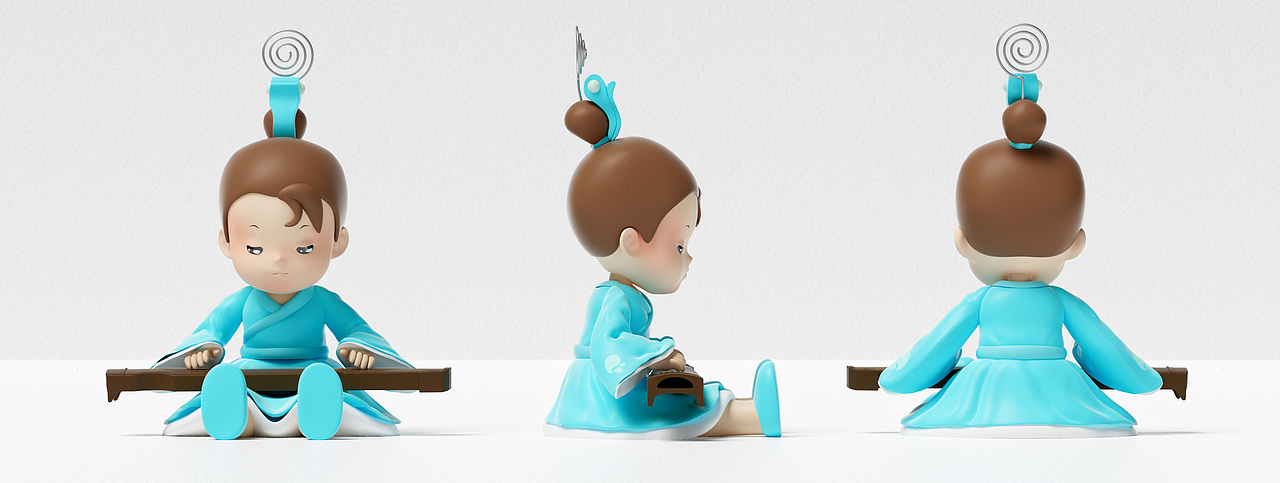 蔡甸文创大赛优秀奖——“高山流水遇知音”文化套装（图ZMzA4NTg5MDQ4） - IP形象 - 站酷设计师蝴蝶婕and呆毛原创素材 - 站酷ZCOOL