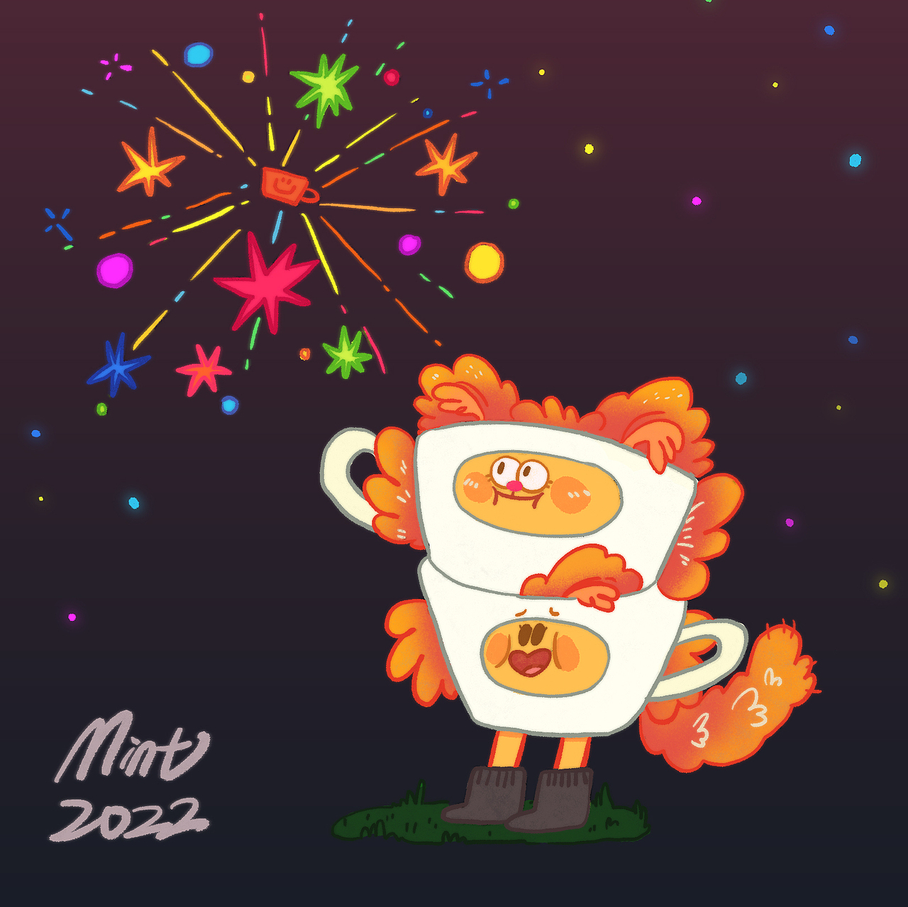 《咖啡猫的每一天》插画合集（图ZMzE2NDkwNjU2） - 创作习作 - 站酷设计师薄荷大王原创素材 - 站酷ZCOOL