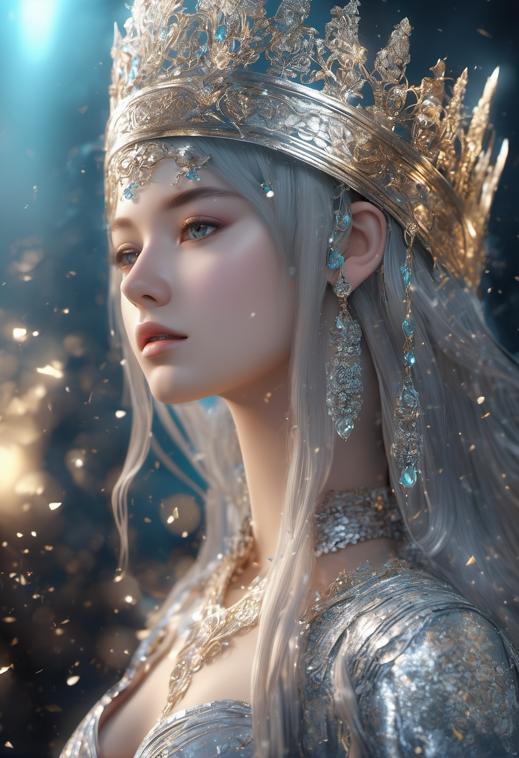【AI系列】谁不喜欢绚丽的小宝石呢?皇冠女孩~