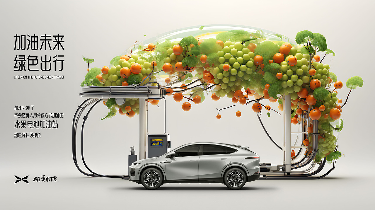 都2023年了，不会还有人用传统方式加油吧！（图ZMzQ5ODcxMjY0） - AI作品 - 站酷设计师求己W原创素材 - 站酷ZCOOL