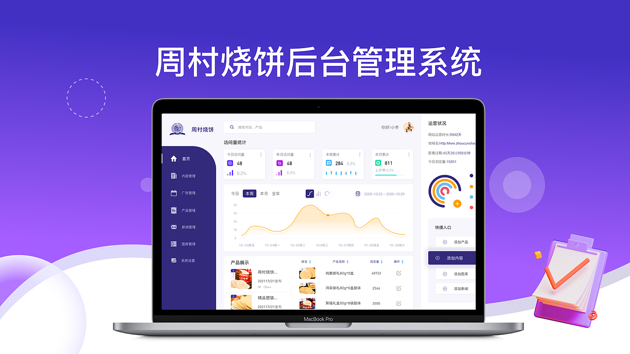 周村烧饼后台管理系统界面设计 作品集（图ZMzQ5Njg0NDQ0） - 其他UI - 站酷设计师讨厌西兰花原创素材 - 站酷ZCOOL