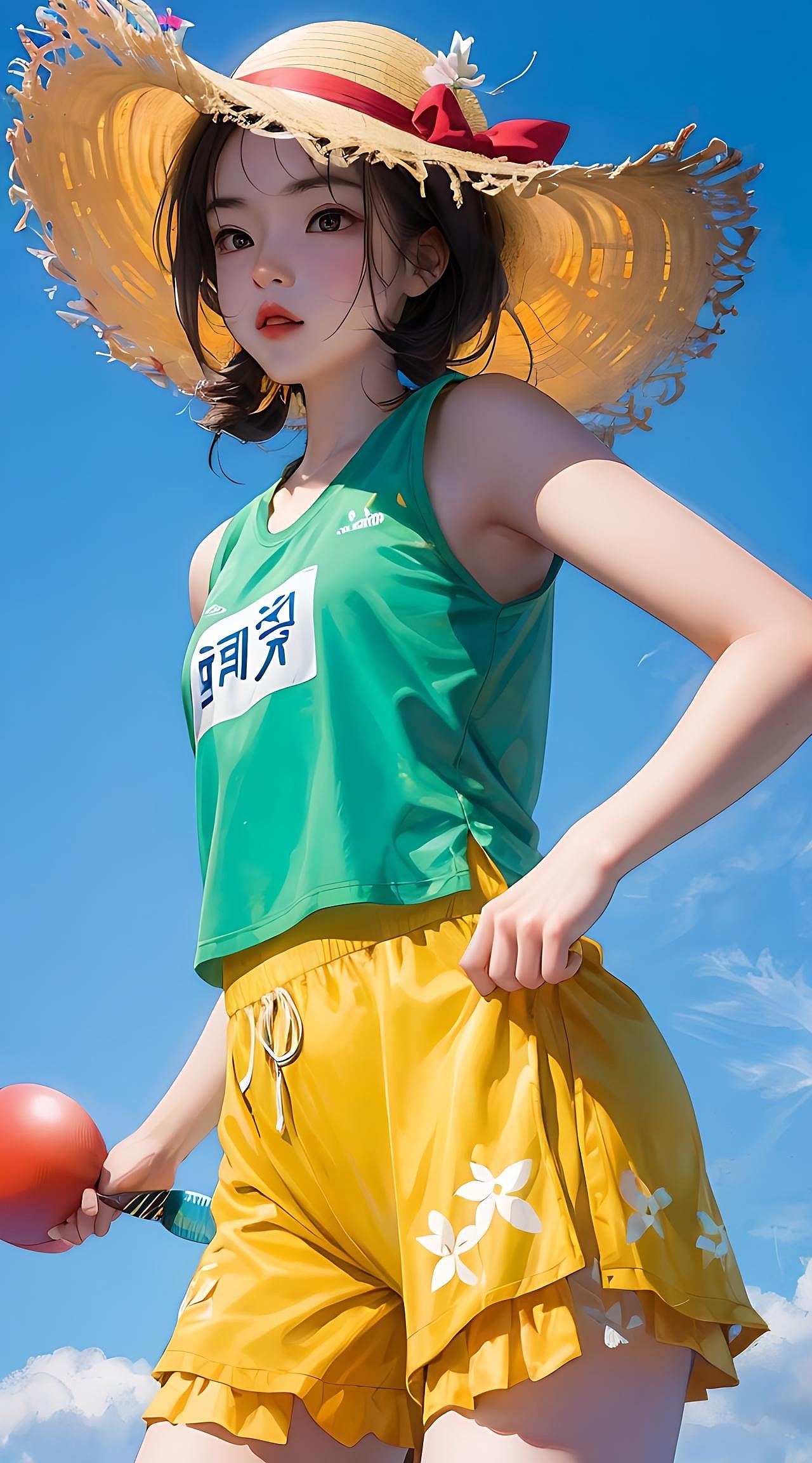 前段时间很火的阳光女孩（图ZMzYyNjA0NjQw） - AI作品 - 站酷设计师墨央666原创素材 - 站酷ZCOOL