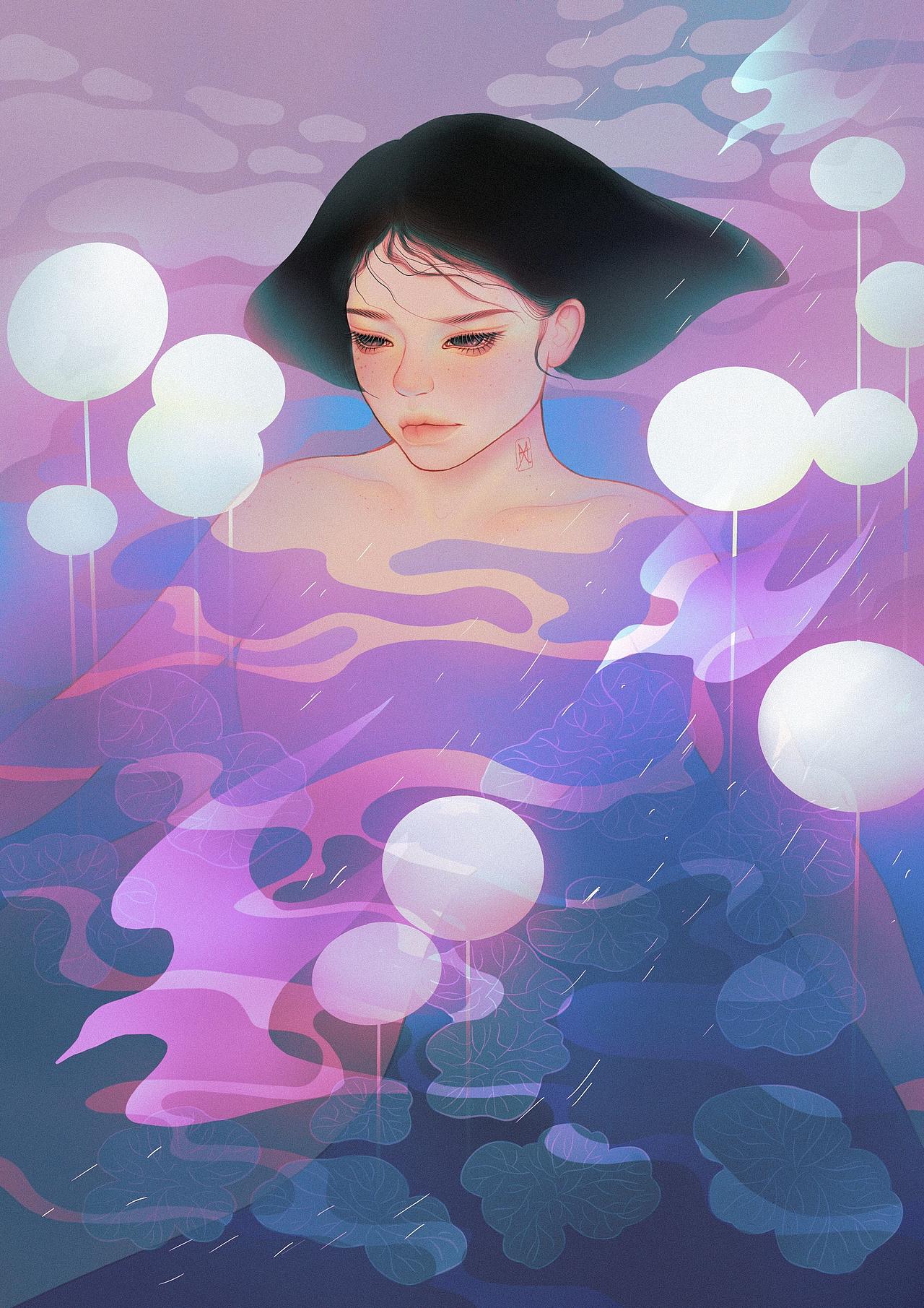 沉入谷底（图ZMzIzODk4NjIw） - 艺术插画 - 站酷设计师XU喵喵原创素材 - 站酷ZCOOL