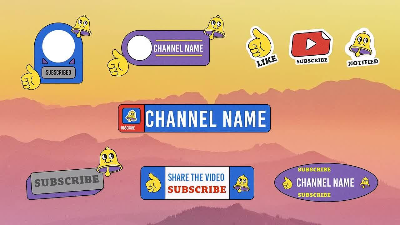 PR模板 | 卡通有趣贴约主题字幕标题介绍