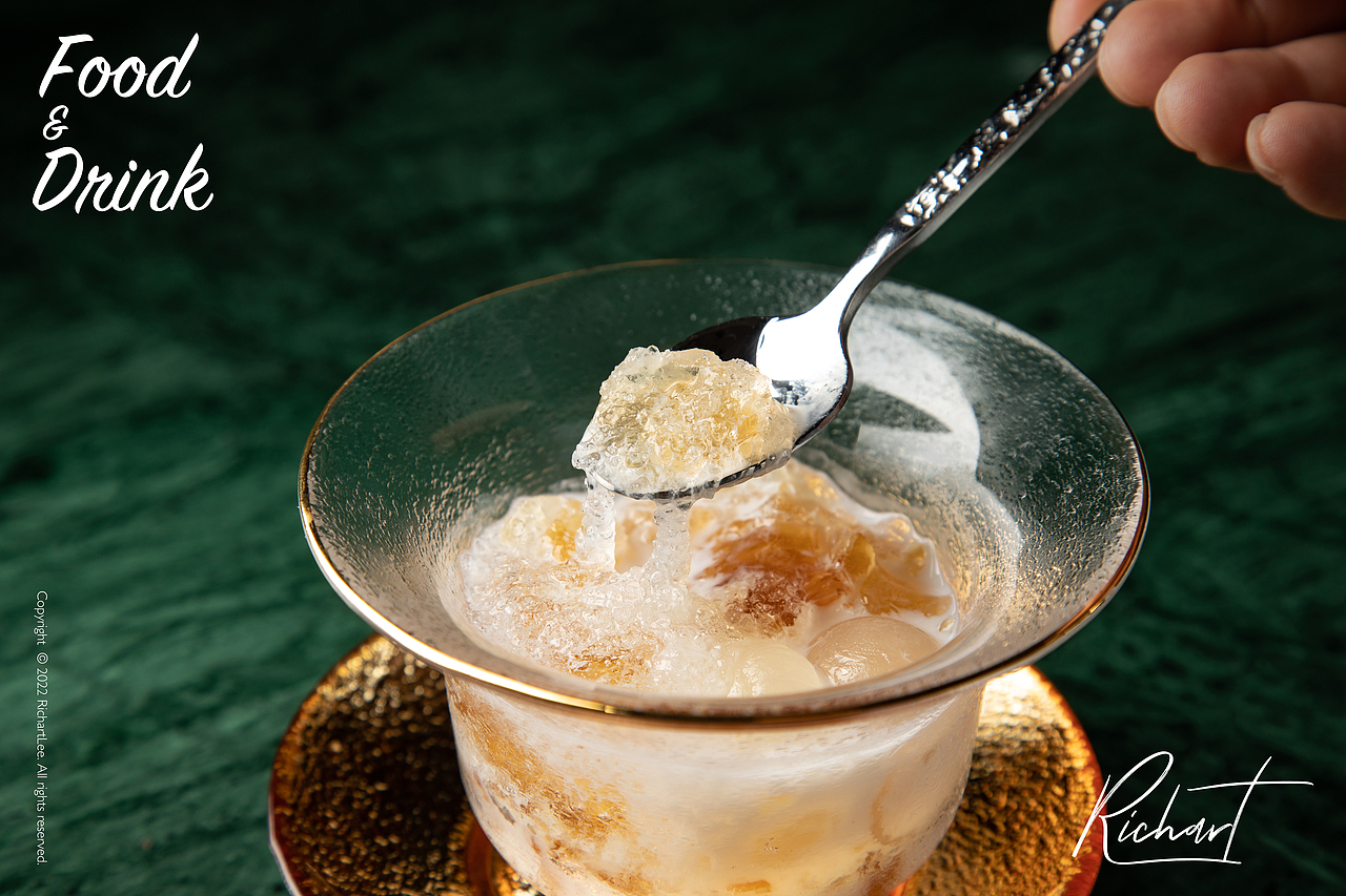 椰奶燕窝炖桃胶