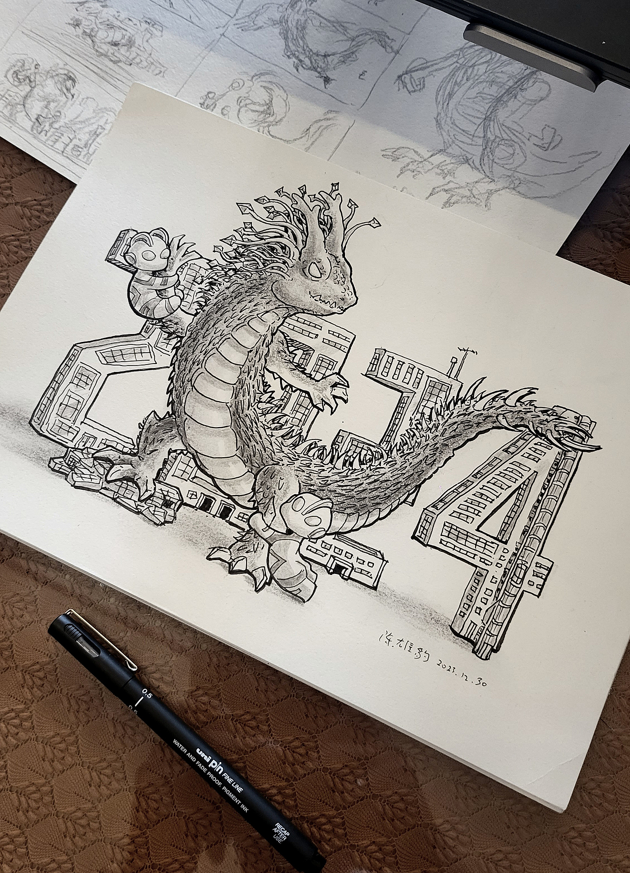 豹仔们的巨龙故事（图ZMzU5NzAxNTQw） - 艺术插画 - 站酷设计师陈雄豹原创素材 - 站酷ZCOOL