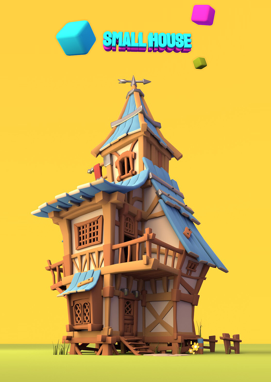 小房子（图ZMzI5NjU5NTk2） - 概念设定 - 站酷设计师WANGZC原创素材 - 站酷ZCOOL