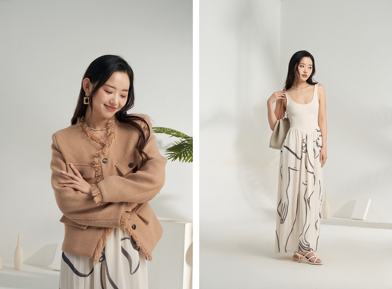 秋季轻熟淑女装lookbook拍摄（图ZMzE0ODc3NTc2） - 人像摄影 - 站酷设计师擦狼原创素材 - 站酷ZCOOL