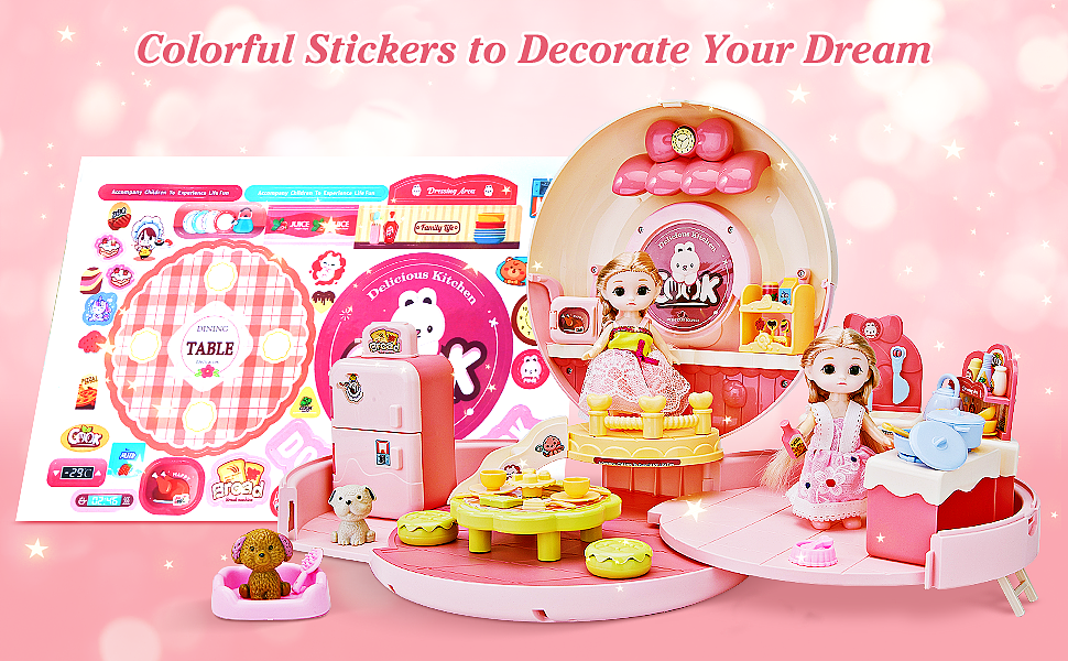 亚马逊儿童玩具包女童玩具包DIY主图A+拍摄场景合成