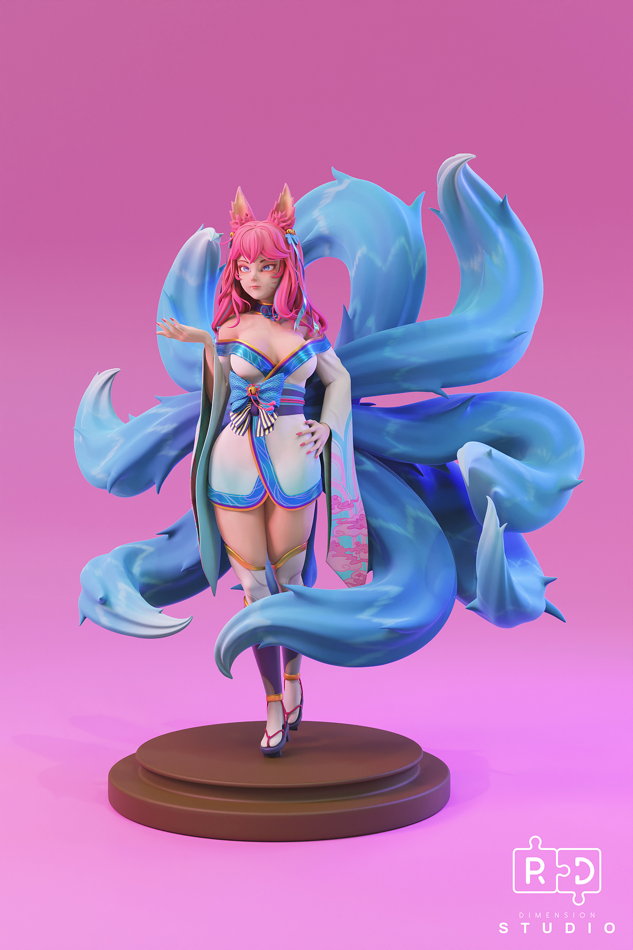 灵魂莲华阿狸同人模型