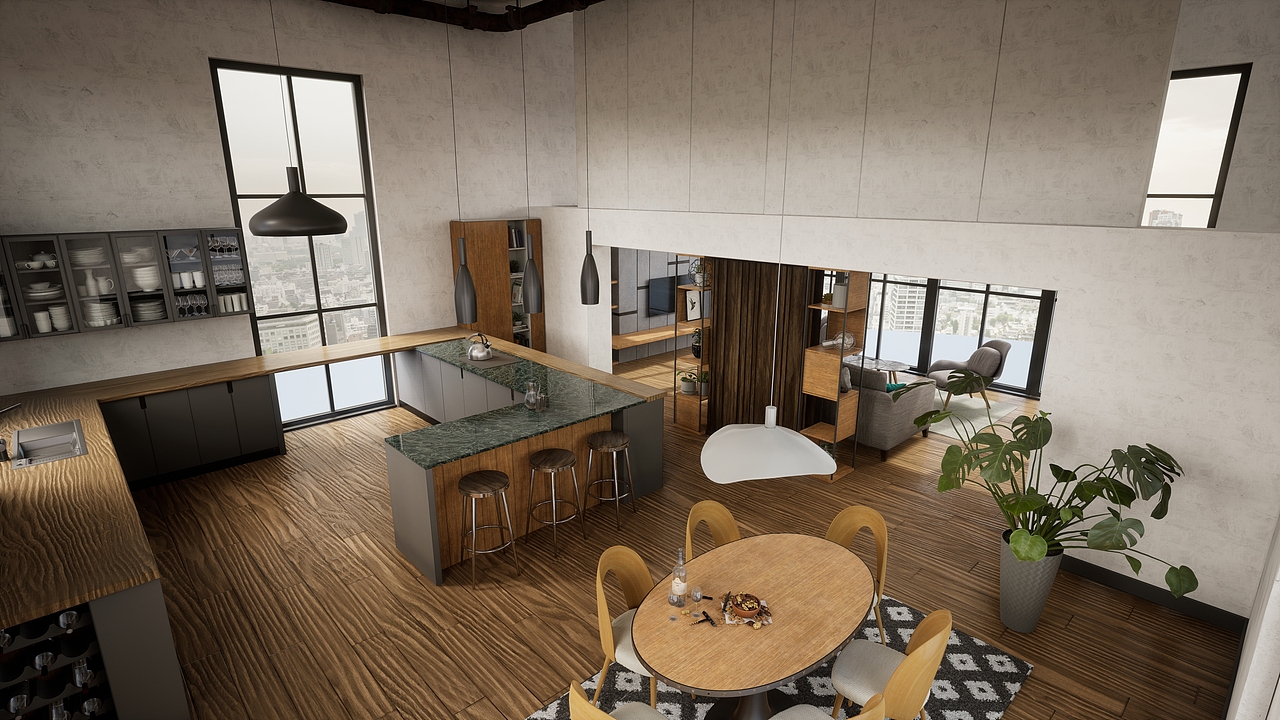 Archviz scene Apartments | Unreal Engine 4