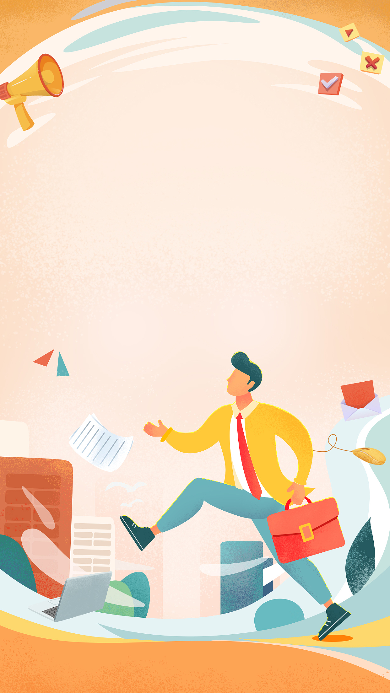 几张海报插画素材，创作不易