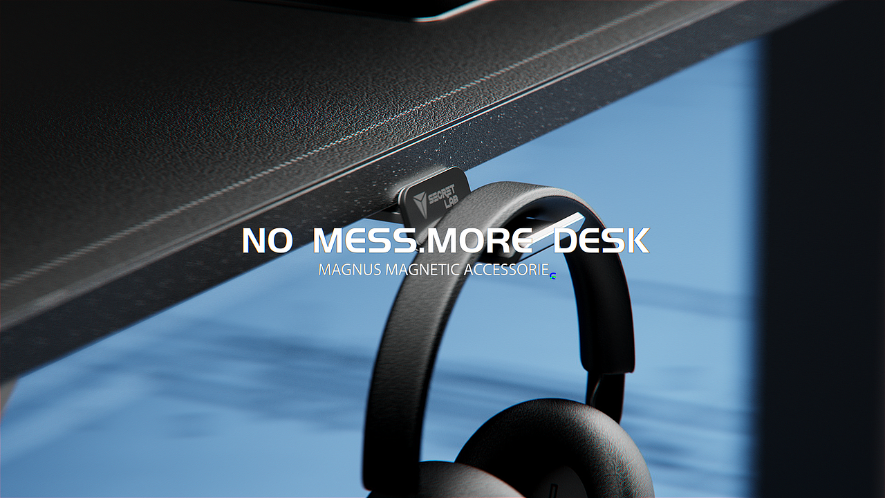 C4D暗调电竞桌产品动态解析