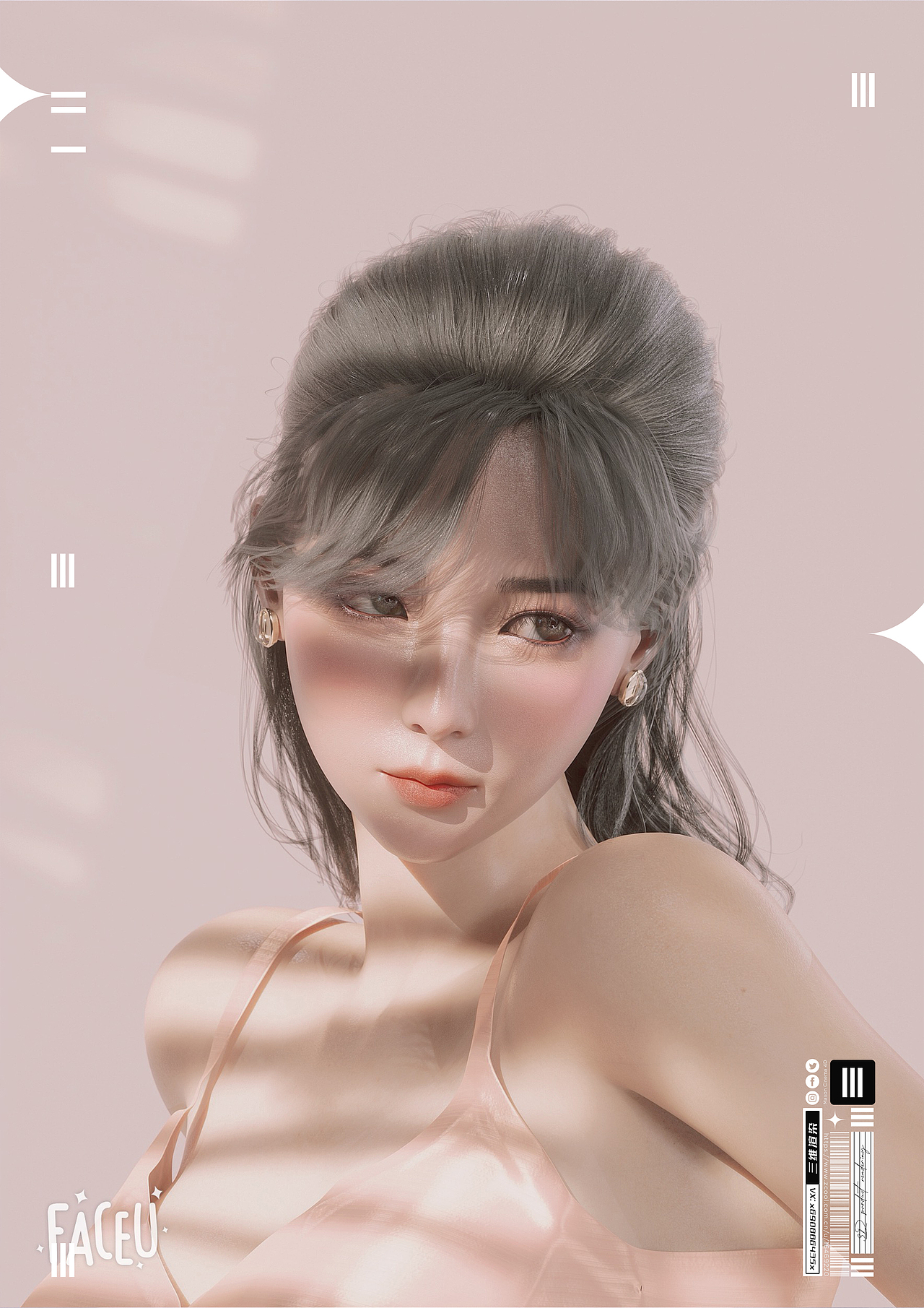 C4D角色设计 I睡衣女孩（图ZMzE0Njc5NjIw） - 人物/生物 - 站酷设计师夏先生k原创素材 - 站酷ZCOOL
