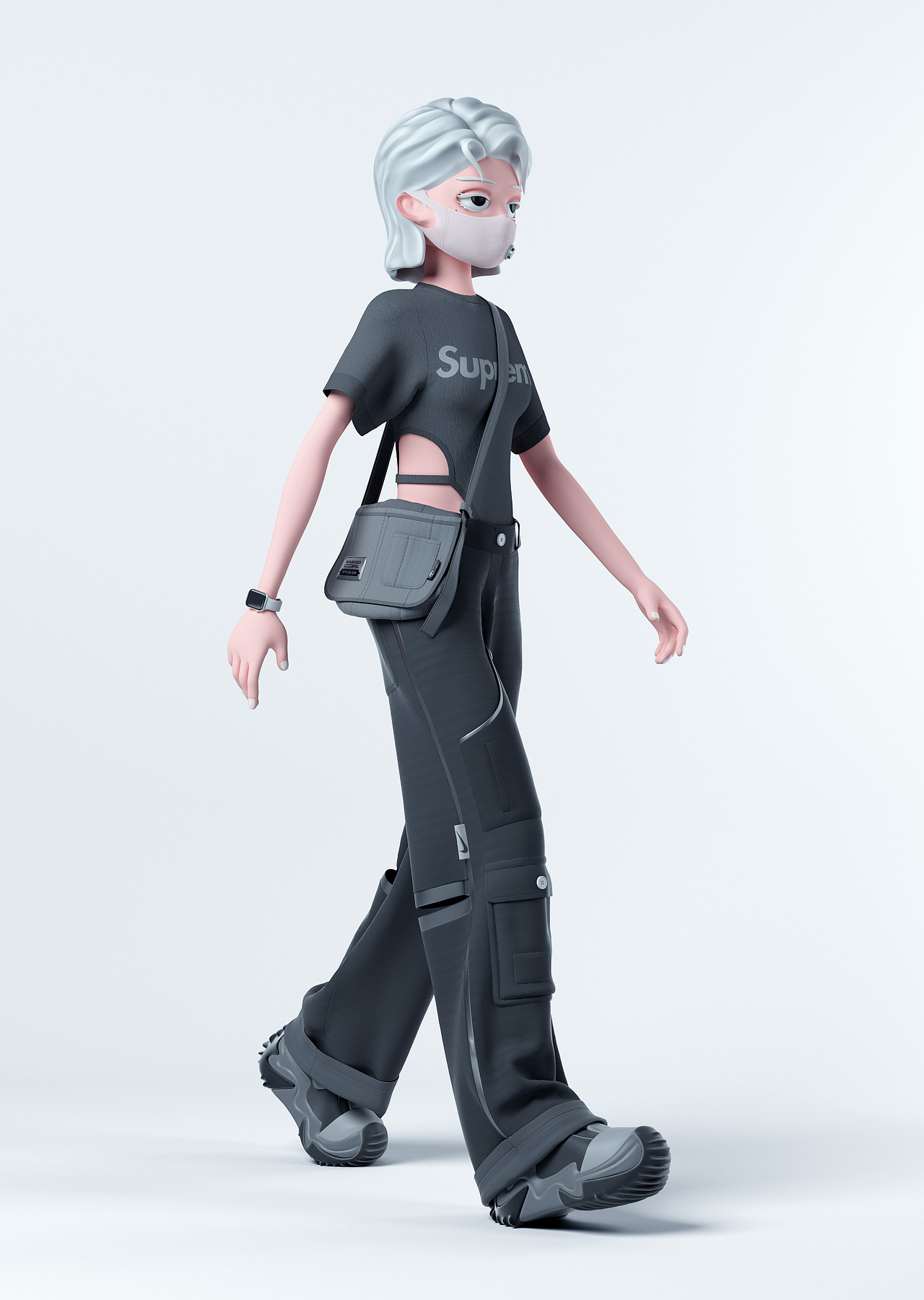 Masked Girl.OOTD?（图ZMzEyMzcyMDAw） - 人物/生物 - 站酷设计师是阿年啊原创素材 - 站酷ZCOOL