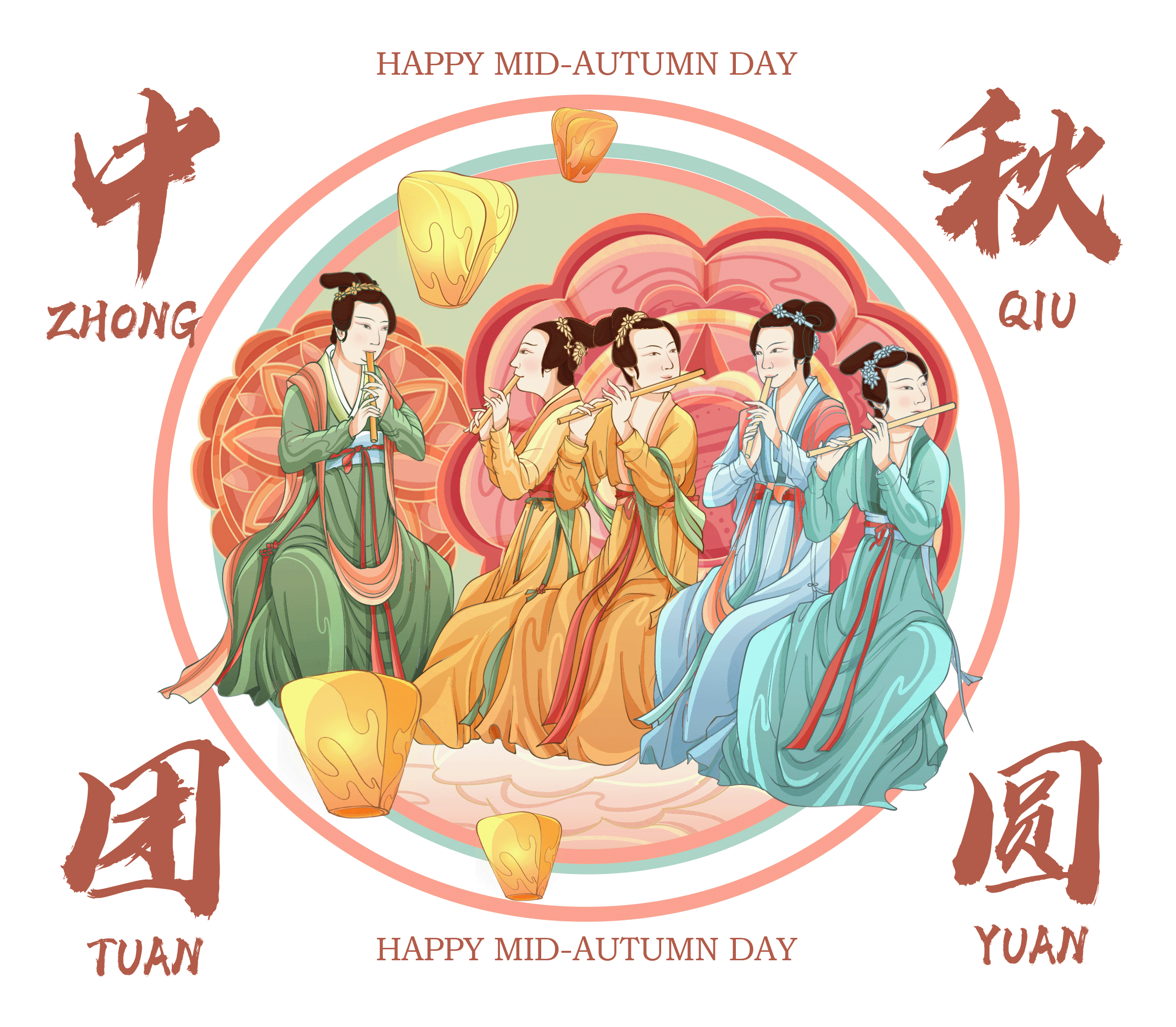 中秋节插画 | 长卷《中秋月下图》中卷(图ZMzExMDIxMDI0) - 商业插画 - 站酷设计师Y__秋秋原创素材 - 站酷ZCOOL
