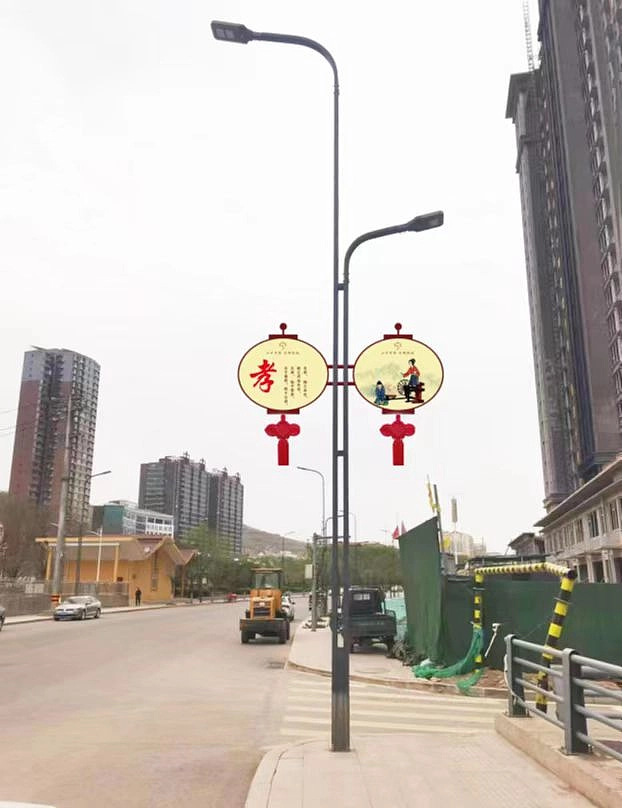 灯箱中国结组合物业小区道路公园装饰造型灯箱道路厂家