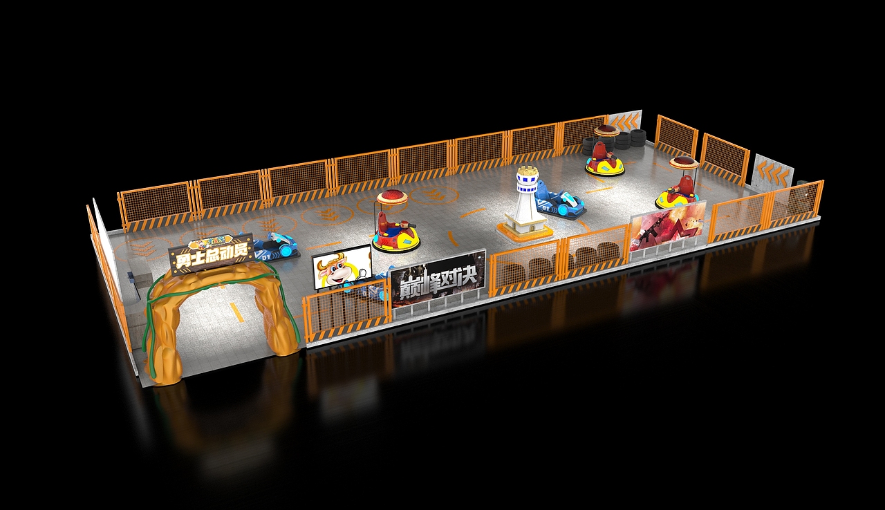 游樂對戰(zhàn)場地設(shè)計（圖ZMjk2NDIxMDM2） - 建筑/空間 - 站酷設(shè)計師閱片半部真君原創(chuàng)素材 - 站酷ZCOOL