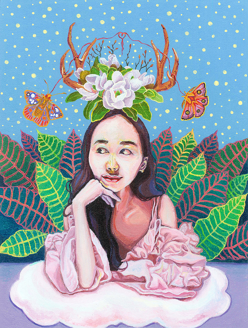 人物肖像系列插画（图ZMzI4MTI5NzQ0） - 绘画 - 站酷设计师画画的JULY原创素材 - 站酷ZCOOL