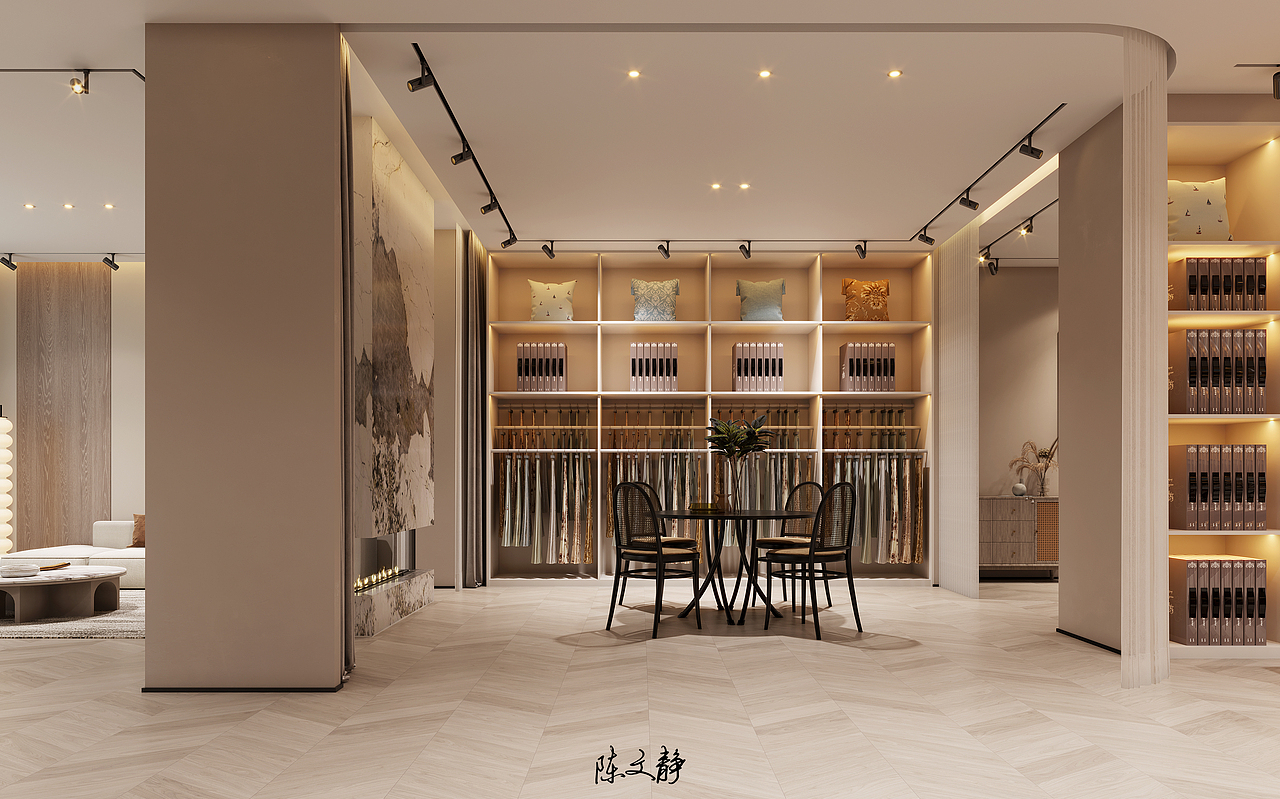 窗帘店|个性的窗帘陈列