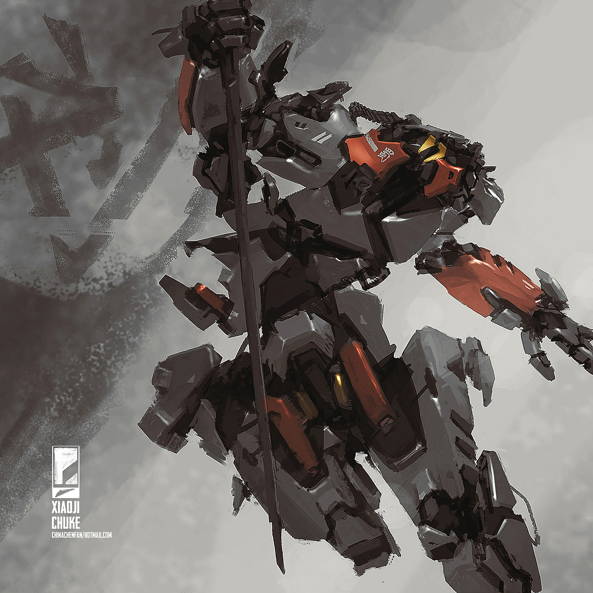 "刘关张"机甲造像